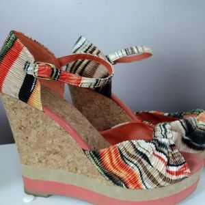 COPY - Multi colored platform sandals